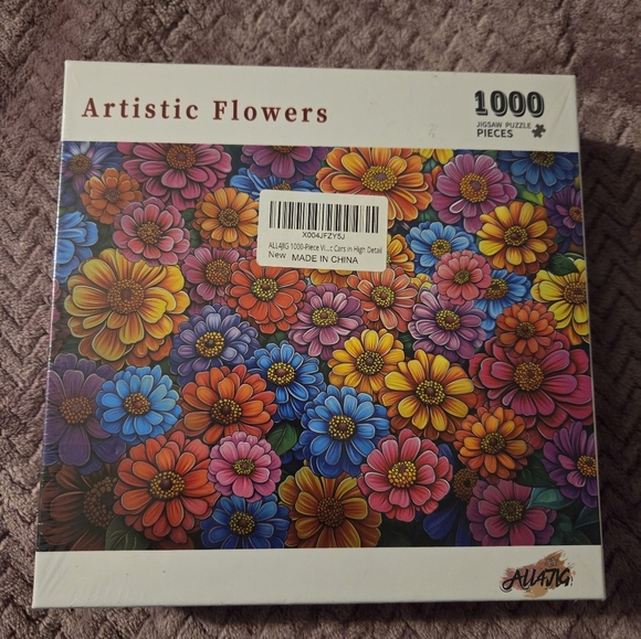Other - Artistic Flowers 1000-Piece Puzzle